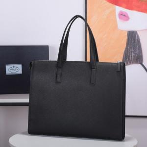 Prada Black Saffiano Leather Tote - Image 3