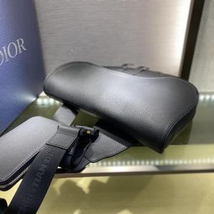 Dior Maxi Saddle Bag In Grained Calfskin - Image 4