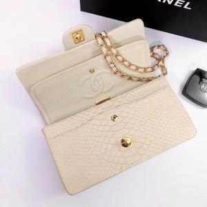 Chanel Classic Flap Bag in Sneakskin - Image 4