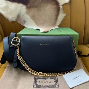 Gucci Blondie Chains Shoulder Bag In Leather - Image 5