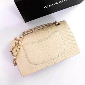 Chanel Classic Flap Bag in Sneakskin - Image 6